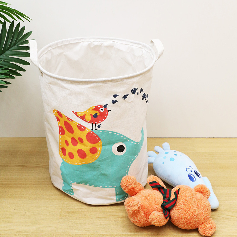 Animacinių filmukų sulankstomas žaislų laikymo krepšelis Nešvarių drabužių kibiras Drabužių keitimo laikymo kibiras Vaikų žaislų laikymo krepšelis