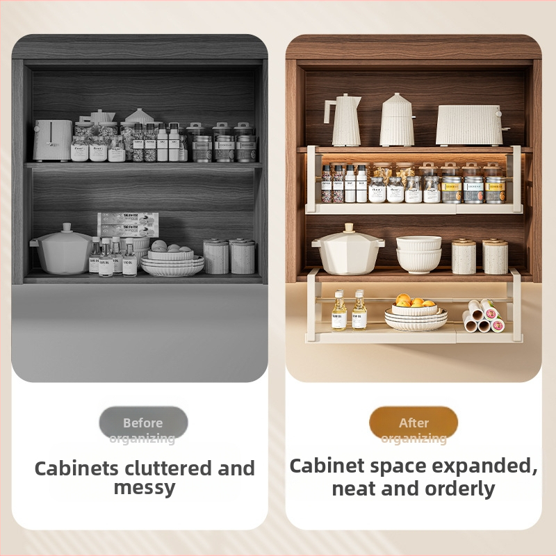 Прибиращ се кухненски шкаф за съхранение на подправки, шкаф за артефакти, многослоен висящ шкаф за кошници, висящ шкаф, висящ рафт
