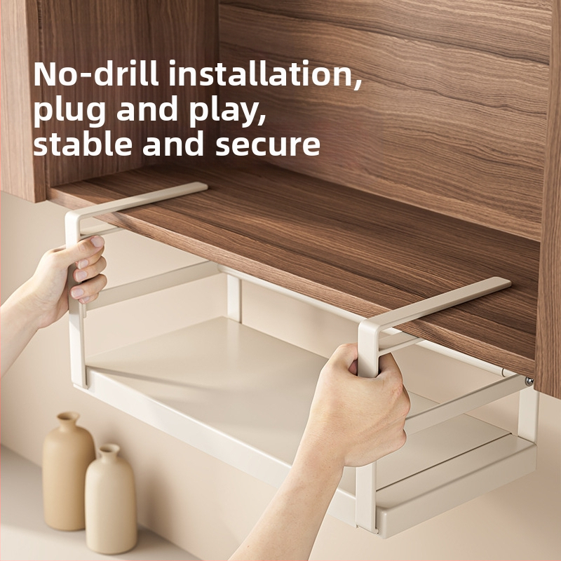 Прибиращ се кухненски шкаф за съхранение на подправки, шкаф за артефакти, многослоен висящ шкаф за кошници, висящ шкаф, висящ рафт