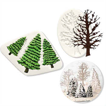 Wow Διακόσμηση Κέικ Χριστουγεννιάτικο Δέντρο Ψήσιμο Καλούπι Σιλικόνης Σοκολάτα Αρωματικό Κερί Διαχύτης Γύψου Χειροποίητο Εργαλείο Λείανσης