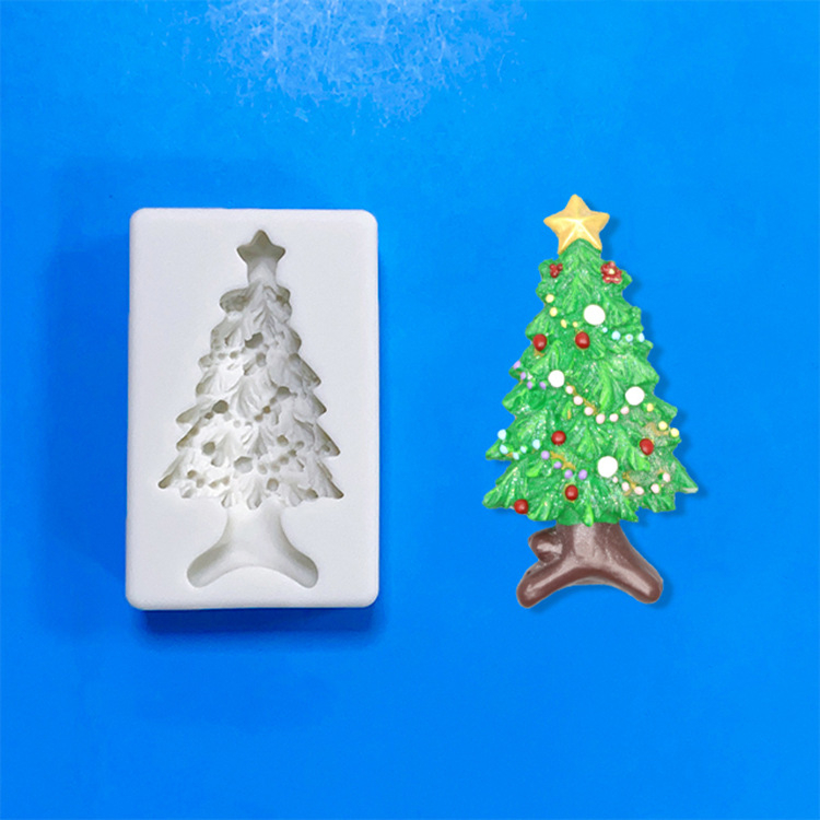 Wow torta dekoráció karácsonyfa sütő szilikon forma csokoládé illatú gyertya diffúzor gipsz kézzel készített csiszolóeszköz