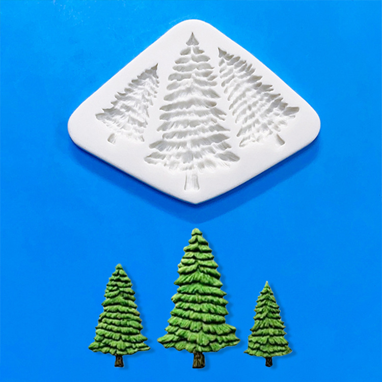 Wow torta dekoráció karácsonyfa sütő szilikon forma csokoládé illatú gyertya diffúzor gipsz kézzel készített csiszolóeszköz
