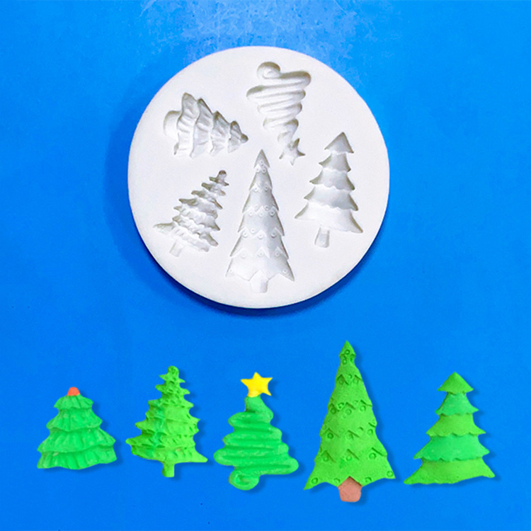 Wow torta dekoráció karácsonyfa sütő szilikon forma csokoládé illatú gyertya diffúzor gipsz kézzel készített csiszolóeszköz