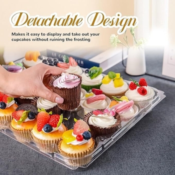 (24 σχάρες x 10 σετ) Στοιβαζόμενες θήκες για cupcakes, με 240 θήκες για cupcakes, για ψήσιμο επιδορπίων