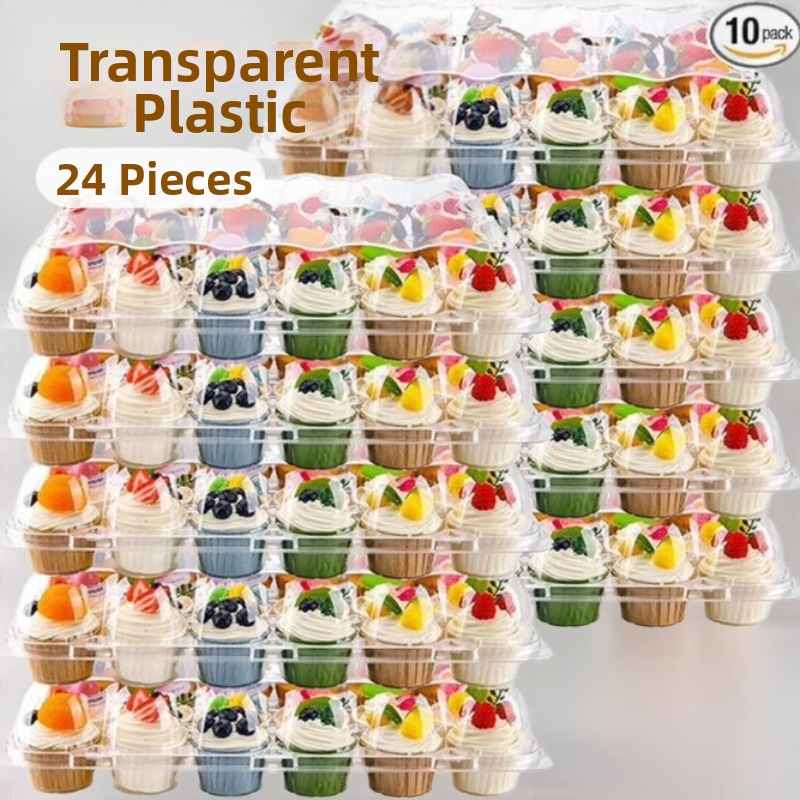 (24 grotelės x 10 rinkinių) sudedami keksiukų laikikliai su 240 keksiukų formelių, skirti desertų kepimui