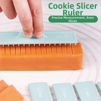 Sausainių matavimo liniuotė, sausainių pjaustytuvas, pyrago vyniotinio valdiklis, storo pjaustymo buitinė kepimo liniuotė, storo pjaustymo įrankis