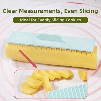 Sausainių matavimo liniuotė, sausainių pjaustytuvas, pyrago vyniotinio valdiklis, storo pjaustymo buitinė kepimo liniuotė, storo pjaustymo įrankis