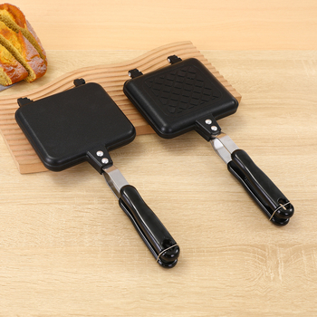 Форма за хляб за сандвичи, двустранен тиган, тава за печене на препечен хляб, незалепващ тиган, газова фурна с патрон, универсална двустранна тава за печене