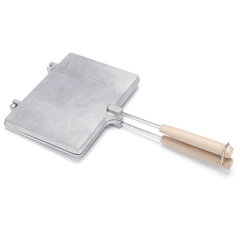 Форма за хляб за сандвичи, двустранен тиган, тава за печене на препечен хляб, незалепващ тиган, газова фурна с патрон, универсална двустранна тава за печене