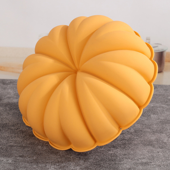 Határokon átnyúló, forró eladású halloweeni szilikon tortaforma hidegen feldolgozott háztartási sütőforma 6-csatlakozós tökös tortaforma szappanforma