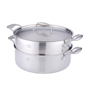 Maistinio plieno garintuvas, sutirštintas 304 garintuvas, karštas puodas, maistinis 304 nerūdijančio plieno sriubos puodas su garintuvu