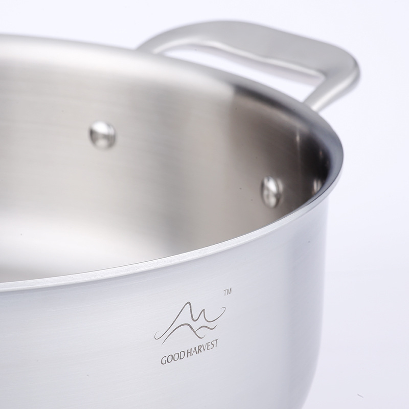 Maistinio plieno garintuvas, sutirštintas 304 garintuvas, karštas puodas, maistinis 304 nerūdijančio plieno sriubos puodas su garintuvu