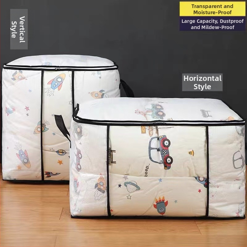 Tekikott Läbipaistev kandekott Hoiukarp Riiete hoiustamine Riidekapp Kolimiskott Hoiukarp Hoiukapp