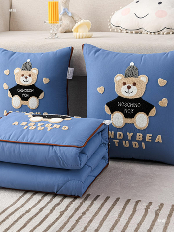 Animacinių filmukų pagalvių antklodė, dvigubos paskirties, sulankstoma automobilio pagalvėlė, pagalvių antklodė, biuro pietų pertrauka, daugiafunkcinė, oro kondicionierius, vasaros antklodė