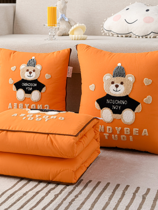 Animacinių filmukų pagalvių antklodė, dvigubos paskirties, sulankstoma automobilio pagalvėlė, pagalvių antklodė, biuro pietų pertrauka, daugiafunkcinė, oro kondicionierius, vasaros antklodė