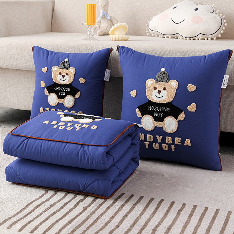 Animacinių filmukų pagalvių antklodė, dvigubos paskirties, sulankstoma automobilio pagalvėlė, pagalvių antklodė, biuro pietų pertrauka, daugiafunkcinė, oro kondicionierius, vasaros antklodė