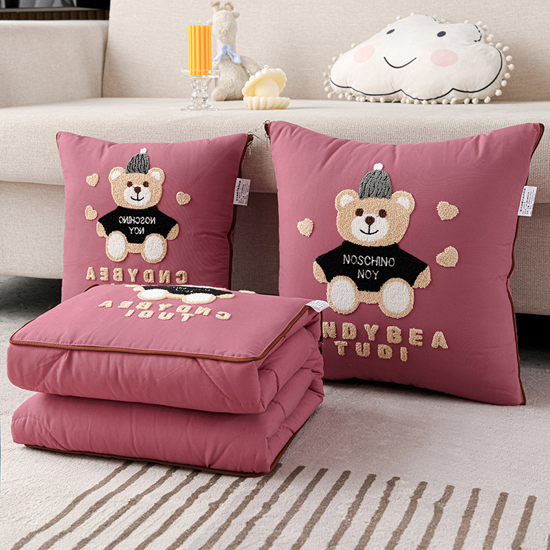 Animacinių filmukų pagalvių antklodė, dvigubos paskirties, sulankstoma automobilio pagalvėlė, pagalvių antklodė, biuro pietų pertrauka, daugiafunkcinė, oro kondicionierius, vasaros antklodė