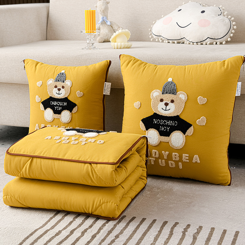 Animacinių filmukų pagalvių antklodė, dvigubos paskirties, sulankstoma automobilio pagalvėlė, pagalvių antklodė, biuro pietų pertrauka, daugiafunkcinė, oro kondicionierius, vasaros antklodė