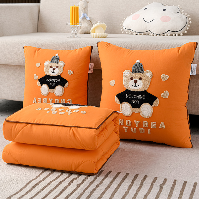 Animacinių filmukų pagalvių antklodė, dvigubos paskirties, sulankstoma automobilio pagalvėlė, pagalvių antklodė, biuro pietų pertrauka, daugiafunkcinė, oro kondicionierius, vasaros antklodė