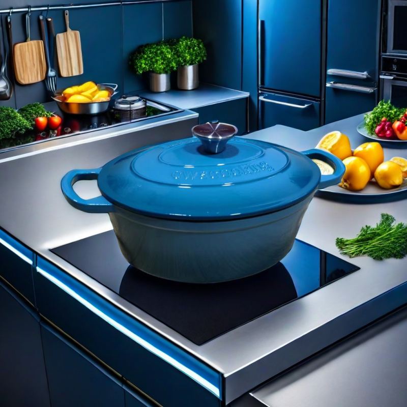 Emalinis ovalus troškinys Daugiafunkcis emaliuotas puodas Troškinys Sriubos puodas Troškinys Garintuvas