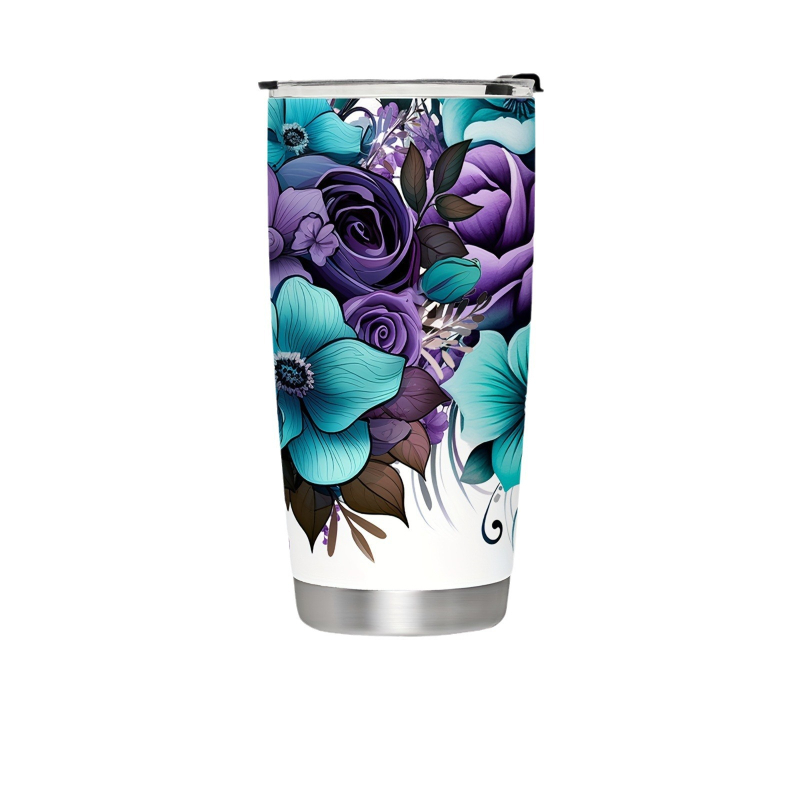 Tarpvalstybinis UV spausdinimas 20oz dvigubo sluoksnio nerūdijančio plieno purškiamas plastikinis automobilio izoliacinis puodelis alaus puodelis lauko ledo puodelis