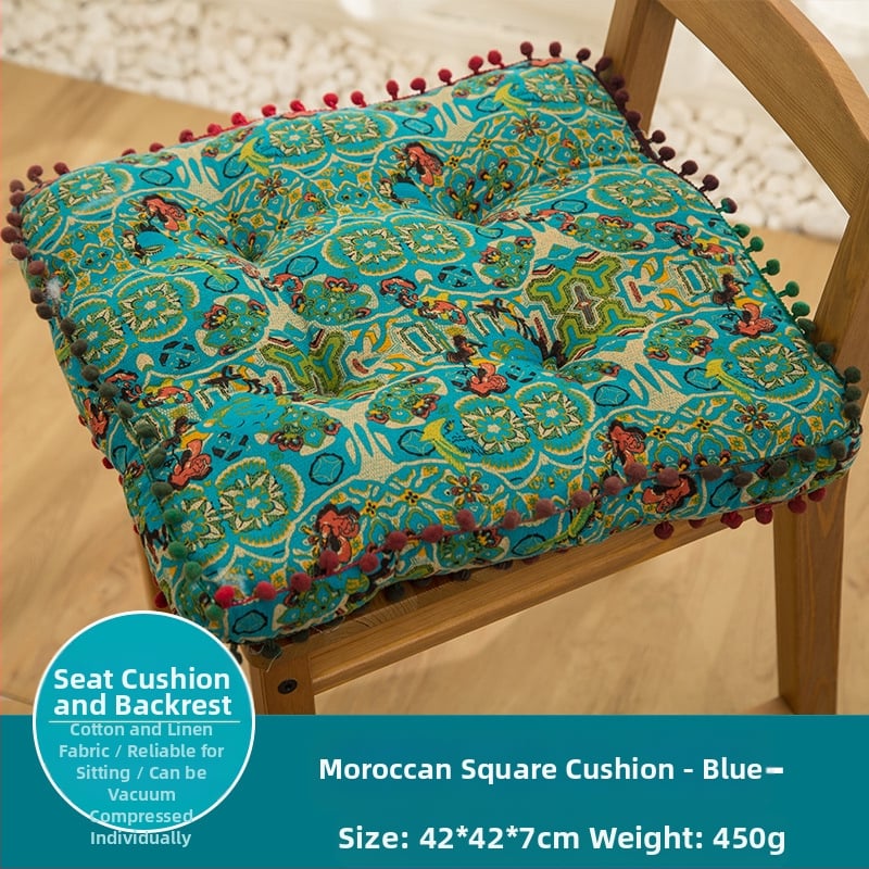 Amazoni laiskpõranda futon puuvillast ja linasest kangast tatamimatt suur ümmargune padi paksendatud ruudukujuline toolipadi