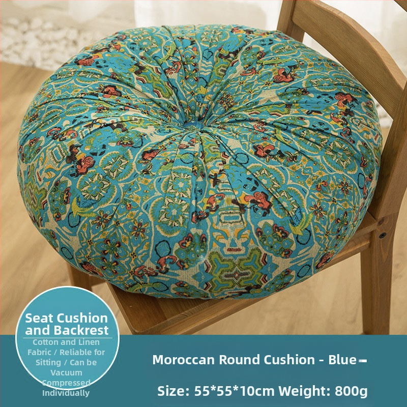 Amazoni laiskpõranda futon puuvillast ja linasest kangast tatamimatt suur ümmargune padi paksendatud ruudukujuline toolipadi