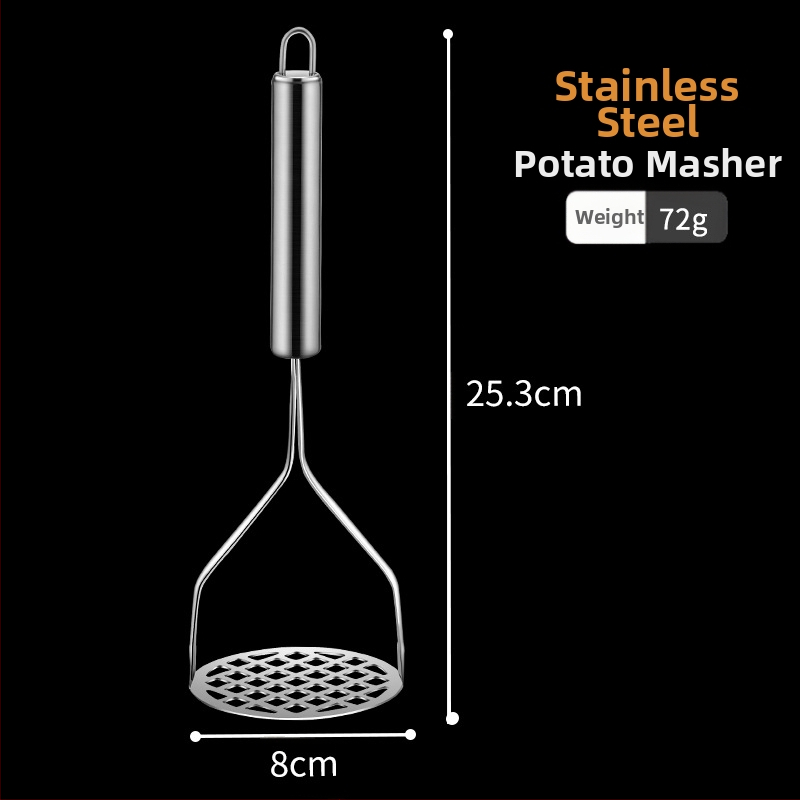 Virtuvinis nerūdijančio plieno bulvių grūstuvas, buitinis bulvių presas, rankinis grūstuvas, kūdikių maisto papildų įrankis