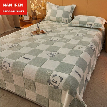 Чаршаф от полар Nanjiren Snowflake, подплатен с полар, удебелен коралов полар, одеяло Milk Faleirong, калъф за одеяло за диван