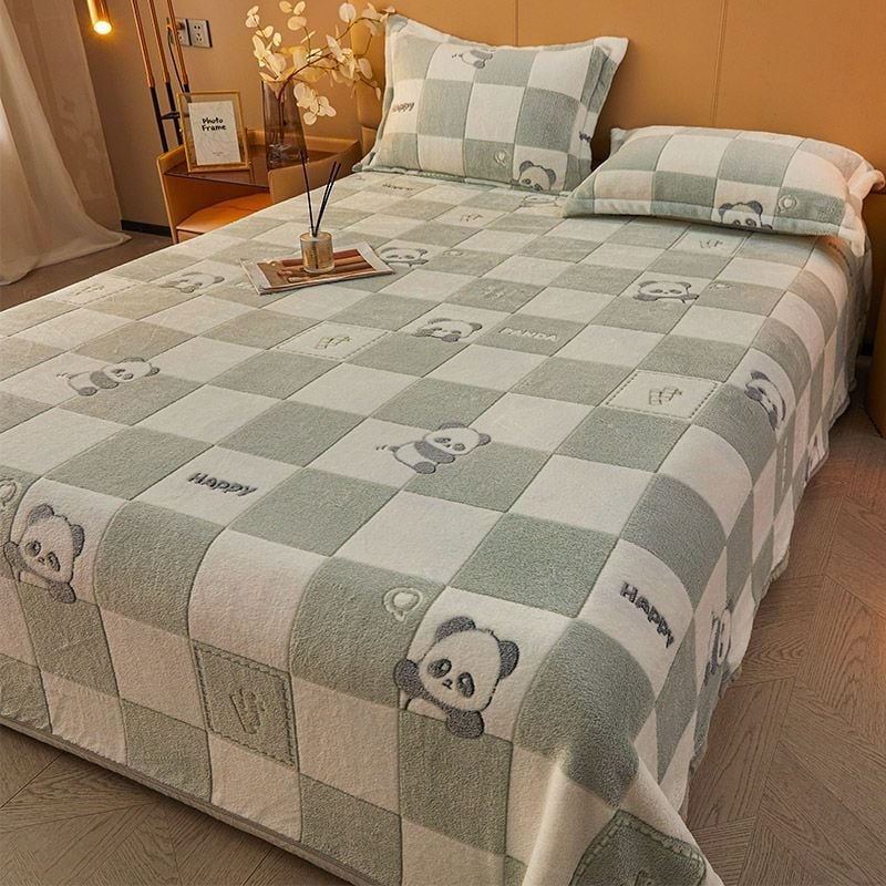 Чаршаф от полар Nanjiren Snowflake, подплатен с полар, удебелен коралов полар, одеяло Milk Faleirong, калъф за одеяло за диван