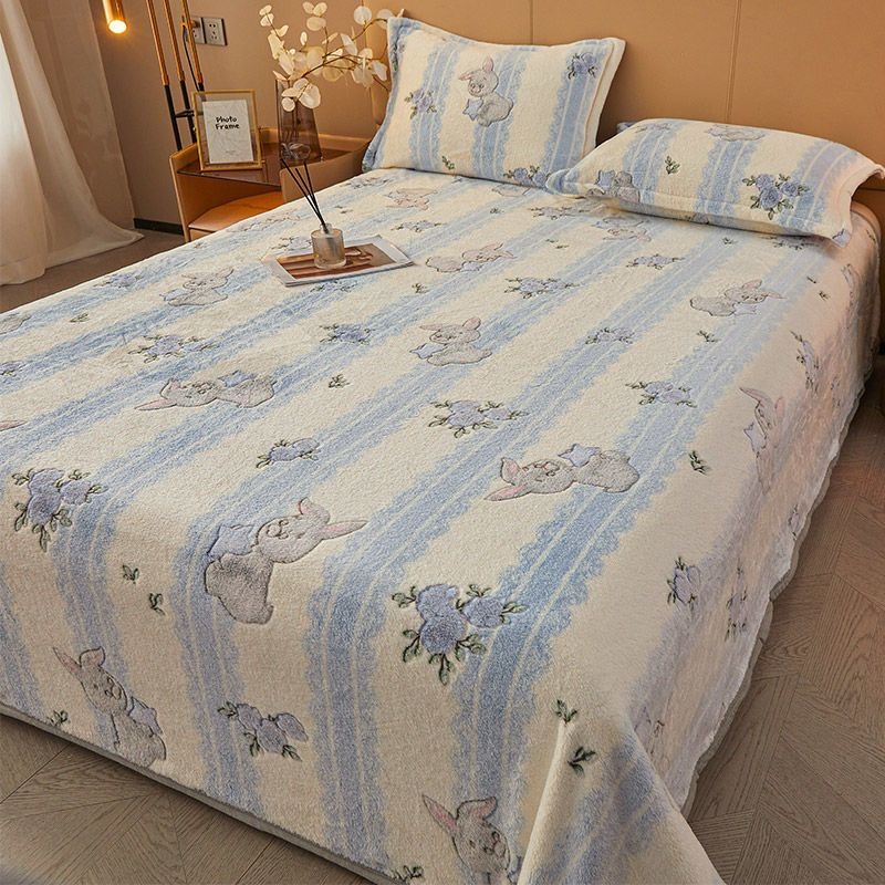 Чаршаф от полар Nanjiren Snowflake, подплатен с полар, удебелен коралов полар, одеяло Milk Faleirong, калъф за одеяло за диван
