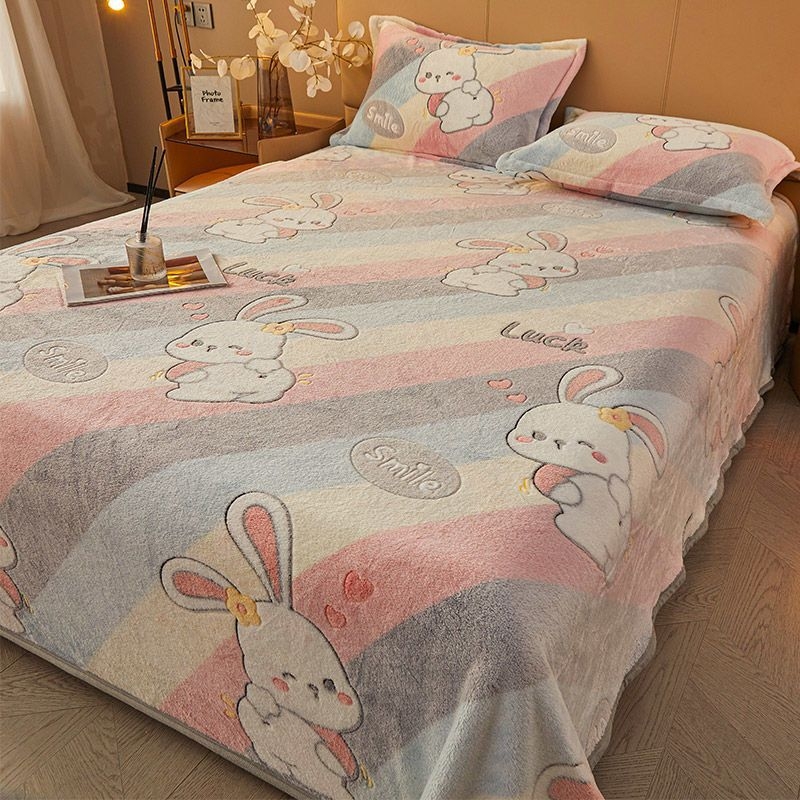 Чаршаф от полар Nanjiren Snowflake, подплатен с полар, удебелен коралов полар, одеяло Milk Faleirong, калъф за одеяло за диван