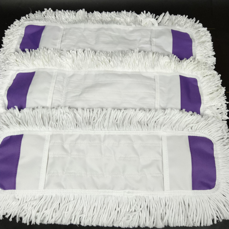 Zamjenska krpa za mop s ravnom krpom, navlaka za mop od 65 cm, pamučni konac, upija prašinu, glava za guranje, lijena glava krpe za mop