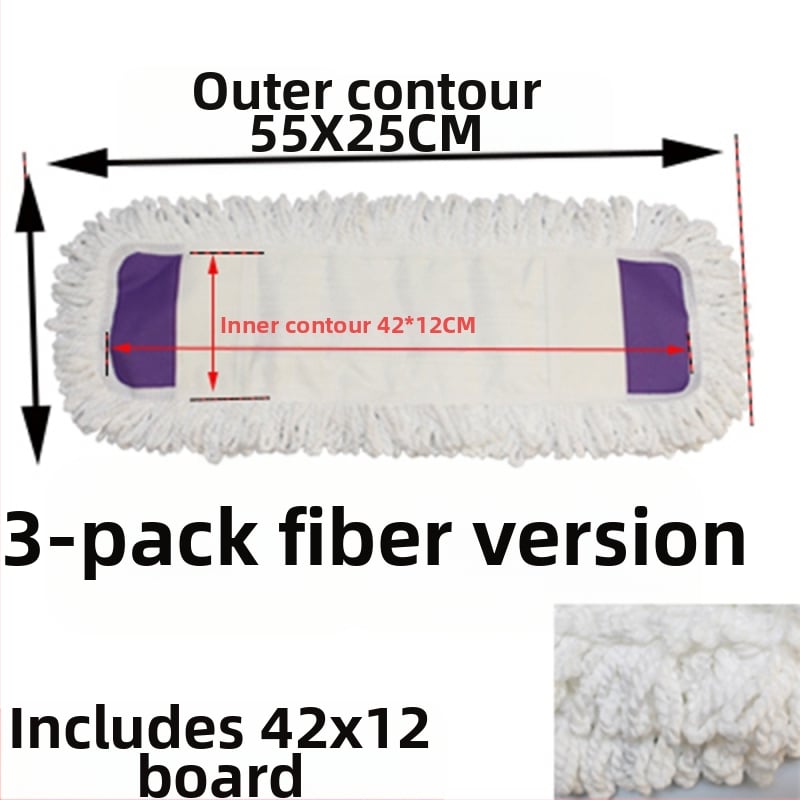 Zamjenska krpa za mop s ravnom krpom, navlaka za mop od 65 cm, pamučni konac, upija prašinu, glava za guranje, lijena glava krpe za mop