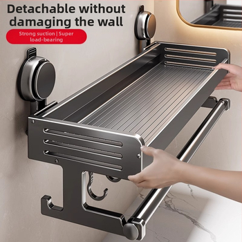 Tualeto siurbimo puodelio laikymo lentynėlė vonios kambariui Tualetiniai rankšluosčiai Dušo želė Šampūnas Kosmetikos laikymo lentynėlė be perforatoriaus