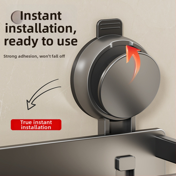 Tualeto siurbimo puodelio laikymo lentynėlė vonios kambariui Tualetiniai rankšluosčiai Dušo želė Šampūnas Kosmetikos laikymo lentynėlė be perforatoriaus