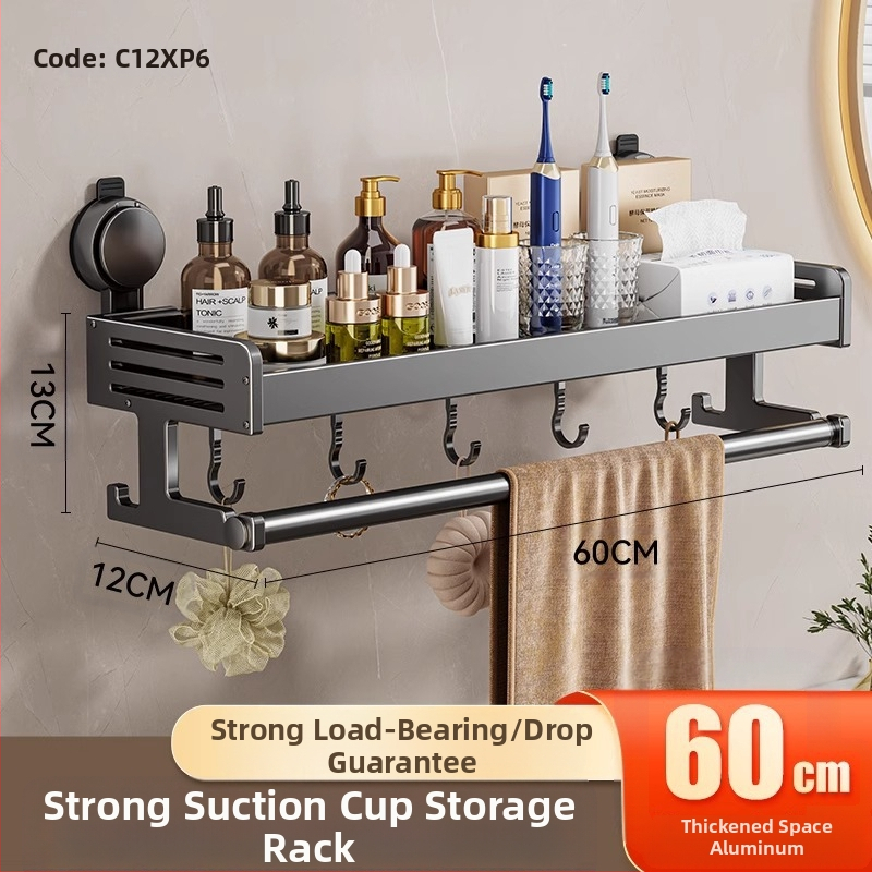 Tualeto siurbimo puodelio laikymo lentynėlė vonios kambariui Tualetiniai rankšluosčiai Dušo želė Šampūnas Kosmetikos laikymo lentynėlė be perforatoriaus