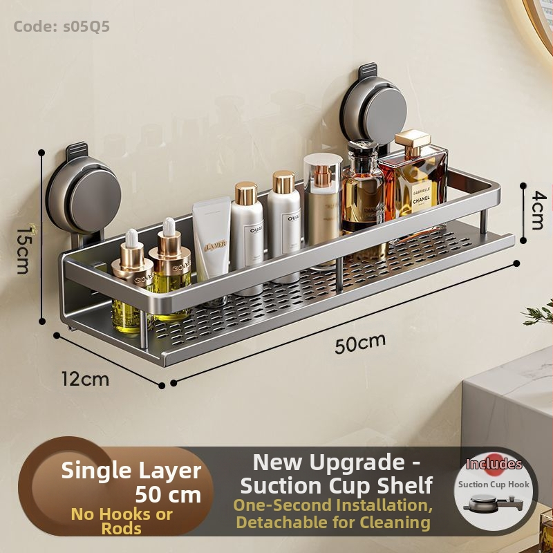 Tualeto siurbimo puodelio laikymo lentynėlė vonios kambariui Tualetiniai rankšluosčiai Dušo želė Šampūnas Kosmetikos laikymo lentynėlė be perforatoriaus