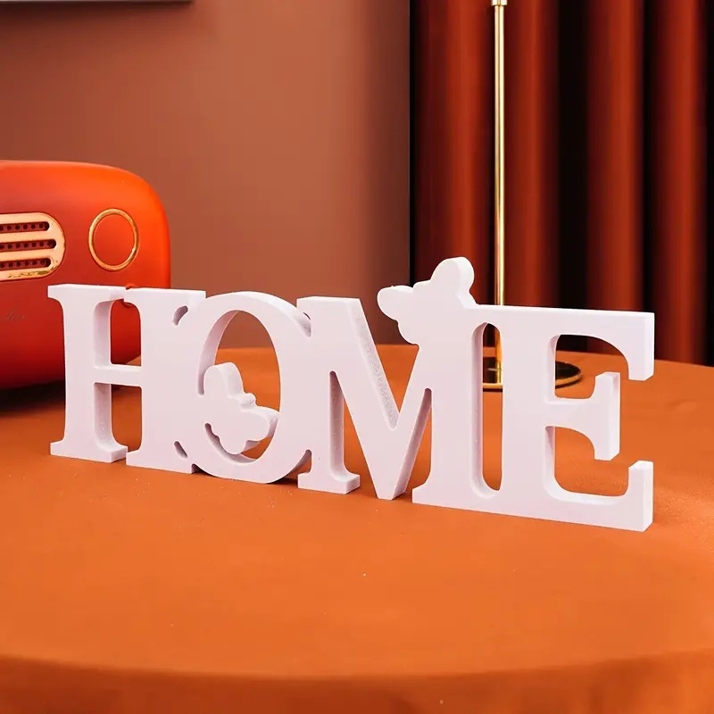 Anglų abėcėlės papuošalai, europietiško stiliaus namų darbalaukio dekoravimas, vakarėlio atmosfera, plastikiniai amatai, formos dovanos