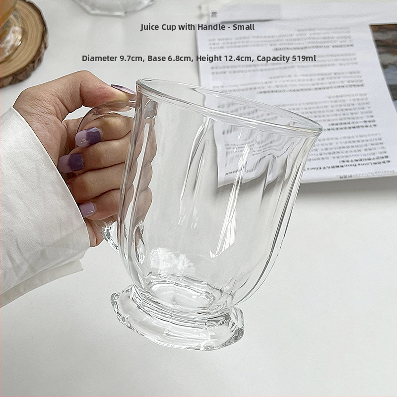 Didelės talpos stiklinė su sulčių puodeliu, buitinis vandens puodelis, vėjo puodelis, vaikų vasaros alaus gėrimas, didmeninė prekyba karve