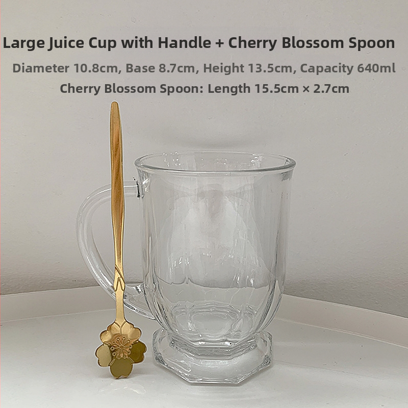 Didelės talpos stiklinė su sulčių puodeliu, buitinis vandens puodelis, vėjo puodelis, vaikų vasaros alaus gėrimas, didmeninė prekyba karve