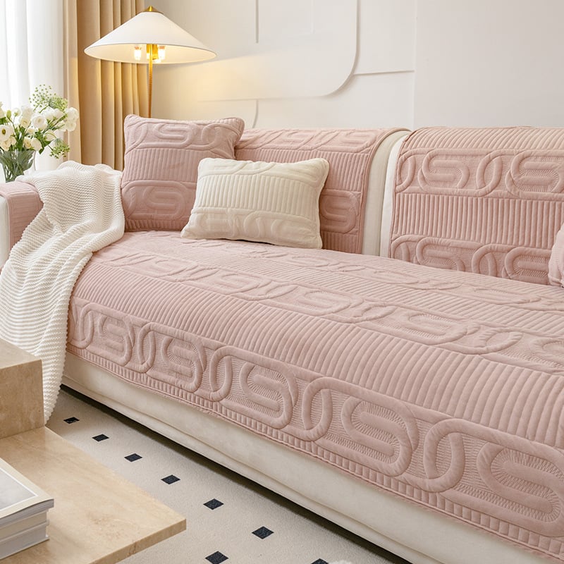 Μαξιλάρι καναπέ βελούδου χειμωνιάτικο υπόλευκο παχύρρευστο αντιολισθητικό 2024 νέο μοντέλο μαξιλαριού καθίσματος χειμωνιάτικο κάλυμμα καναπέ