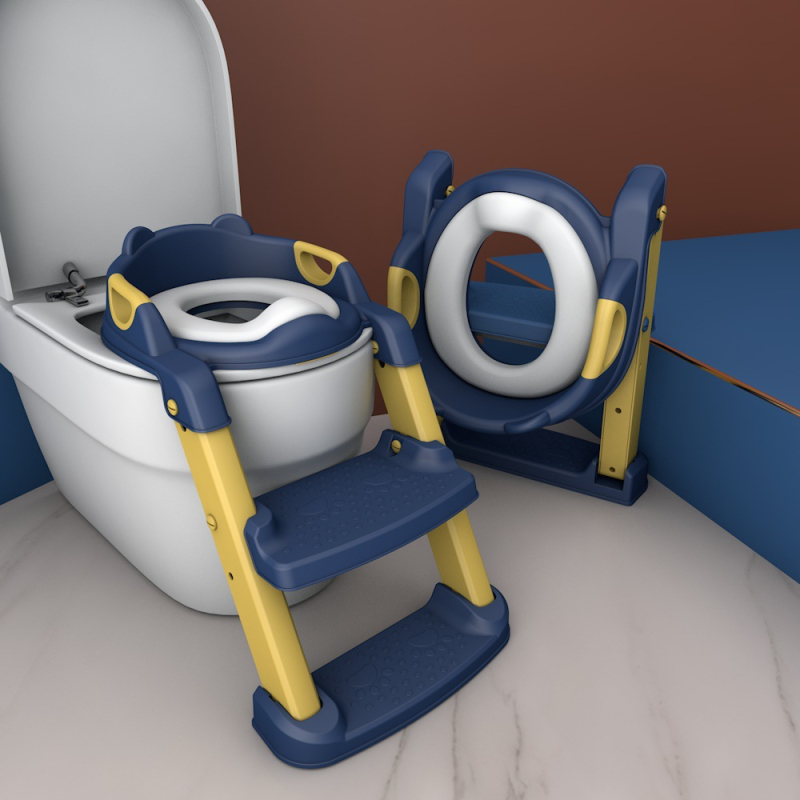Παιδικό κάθισμα τουαλέτας τύπου σκάλας για αγόρια και κορίτσια, πτυσσόμενο πλαίσιο, κάθισμα τουαλέτας, ουρητήριο μωρού