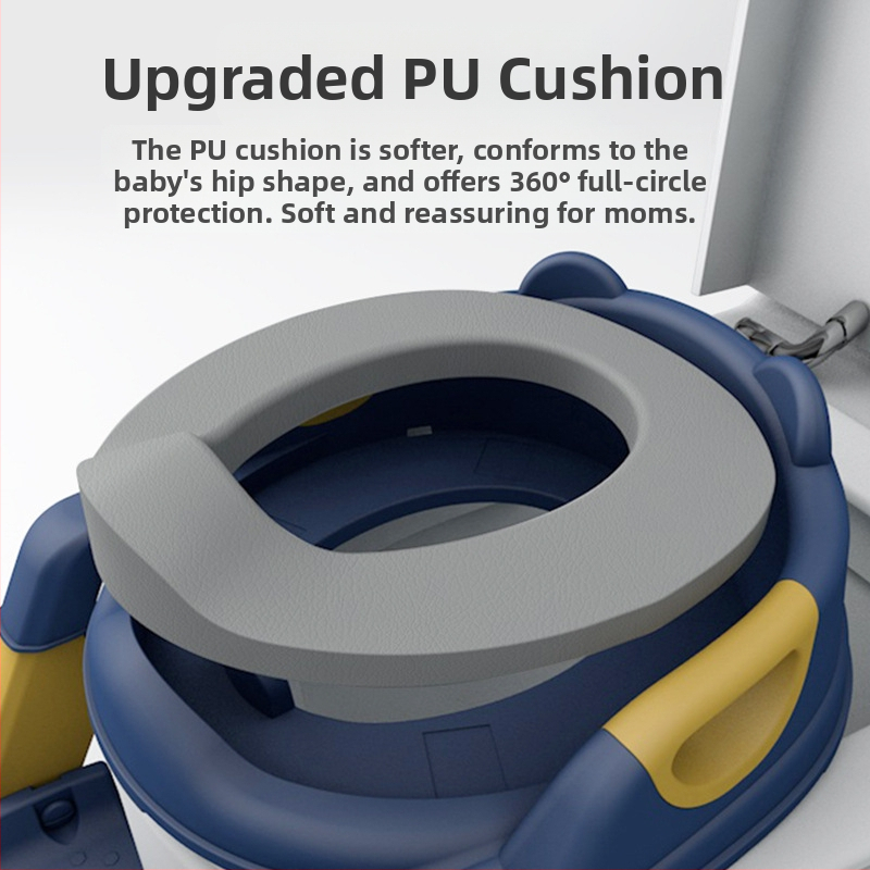 Детска тоалетна седалка, стълбищен тип момче и момиче, сгъваема рамка за тоалетна седалка, бебешки писоар