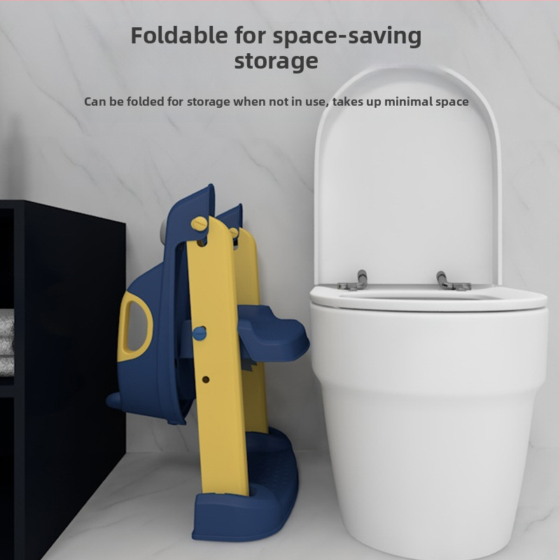 Детска тоалетна седалка, стълбищен тип момче и момиче, сгъваема рамка за тоалетна седалка, бебешки писоар
