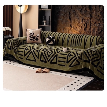 Удобна памучна кадифена кърпа за диван Houndstooth, калъф за диван, нов стил, висок клас, лек луксозен домашен еднокомпонентен диван