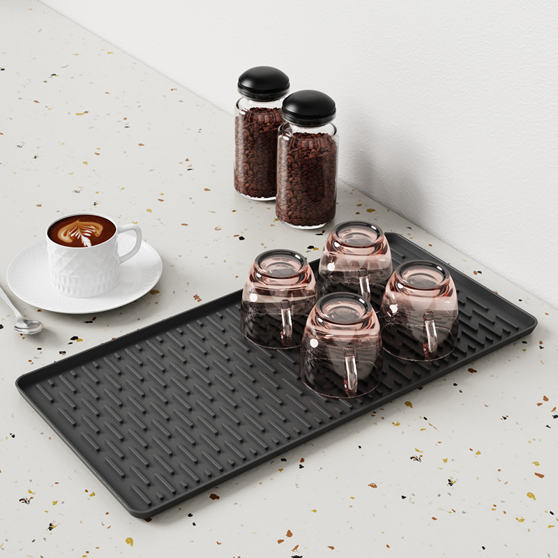 Uus kohvimatt, kausi kuivatusmatt, libisemiskindel baari äravoolumatt, silikoonist köögilauamatt, söögilauamatt, pesemisvaba matt