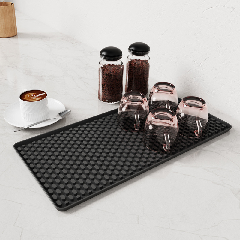 Uus kohvimatt, kausi kuivatusmatt, libisemiskindel baari äravoolumatt, silikoonist köögilauamatt, söögilauamatt, pesemisvaba matt