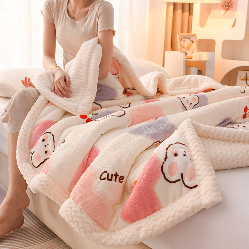 Gyerektakaró, téli, vastagított babatakaró, kis takaró, irodai szundikálótakaró, korallpolár babatakaró, téli