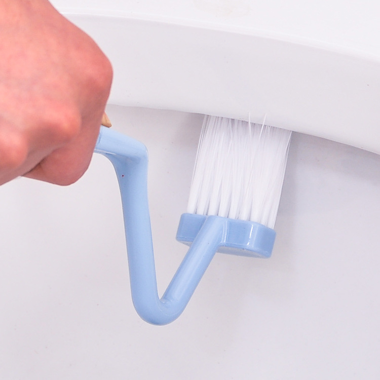 WC S típusú WC-kefe Japán stílusú holtszögű tisztítókefe kreatív WC-kefe műanyag ívelt kefe WC-kefe